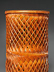 Flower Basket (Hanakago), Maeda Chikubōsai II (Japanese, 1917–2003), Timber bamboo, rattan, and lacquer, Japan