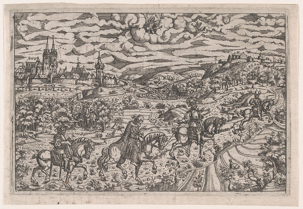 The Abduction of Hieronymus Paumgartner, Matthias Zündt (German, probably ca. 1498–1572 Nuremberg), Etching 