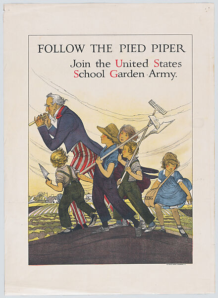 Follow the Pied Piper, Maginel Wright Barney (American, Massachusetts 1881–1966 New York), Commercial color lithograph 