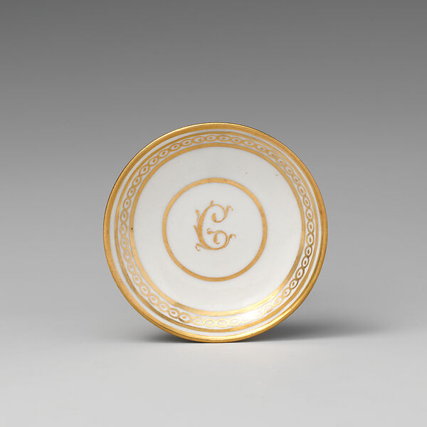 Saucer (part of a service), Worcester factory (British, 1751–2008), Soft-paste porcelain, British, Worcester 