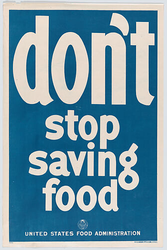 Don't stop saving food