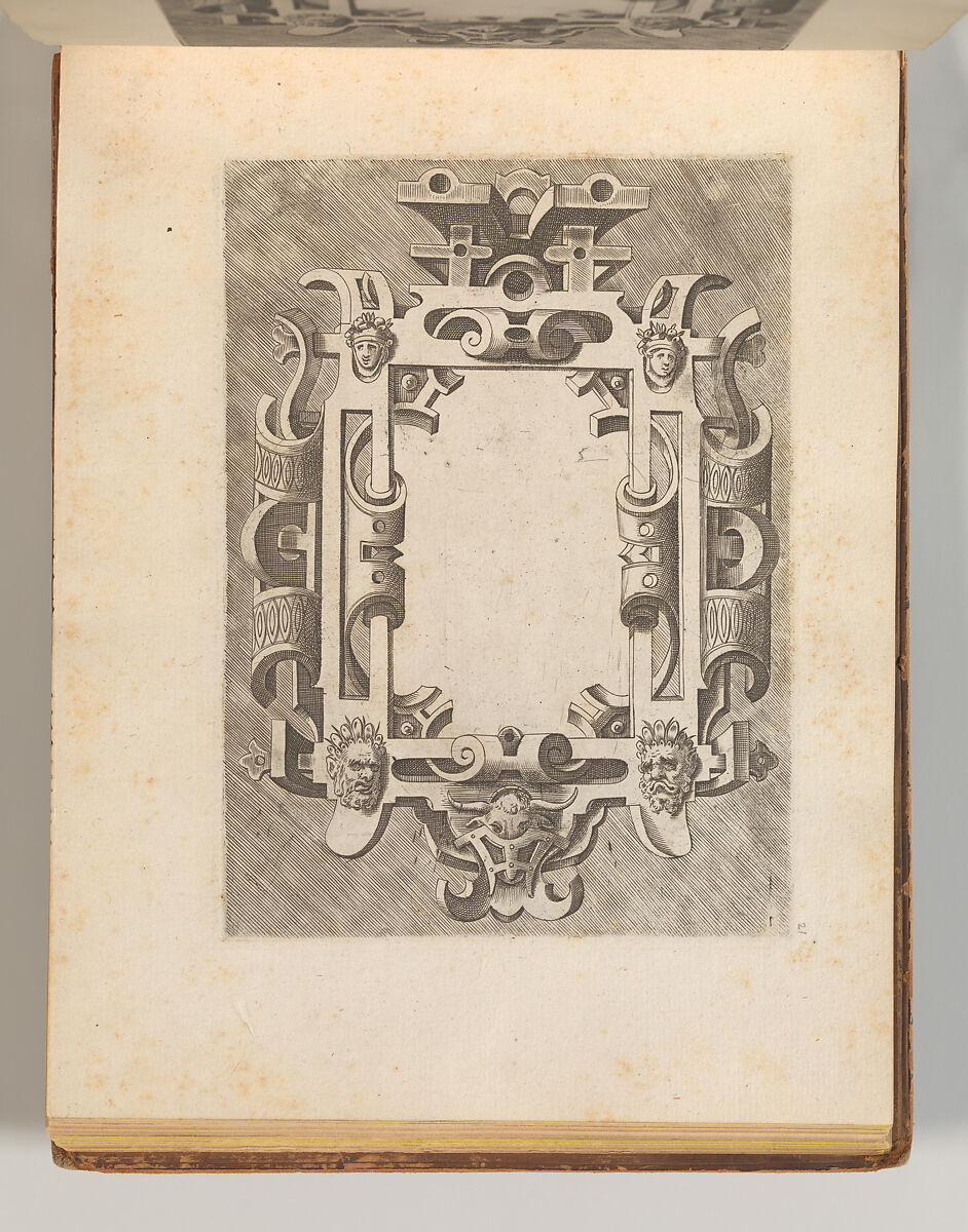 Targhe ed altri ornati di varie e capricciose invenzioni (Cartouches and other ornaments of various and capricious invention, page 26), After Hans Vredeman de Vries (Netherlandish, Leeuwarden 1527–1606 (?)  Antwerp (?)), Etching and engraving 