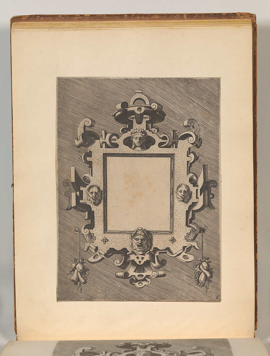 Targhe ed altri ornati di varie e capricciose invenzioni (Cartouches and other ornaments of various and capricious invention, page 28), After Hans Vredeman de Vries (Netherlandish, Leeuwarden 1527–1606 (?)  Antwerp (?)), Etching and engraving 