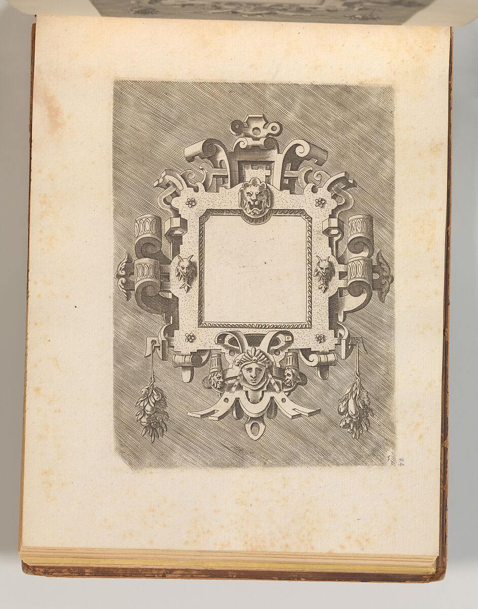 Targhe ed altri ornati di varie e capricciose invenzioni (Cartouches and other ornaments of various and capricious invention, page 31), After Hans Vredeman de Vries (Netherlandish, Leeuwarden 1527–1606 (?)  Antwerp (?)), Etching and engraving 