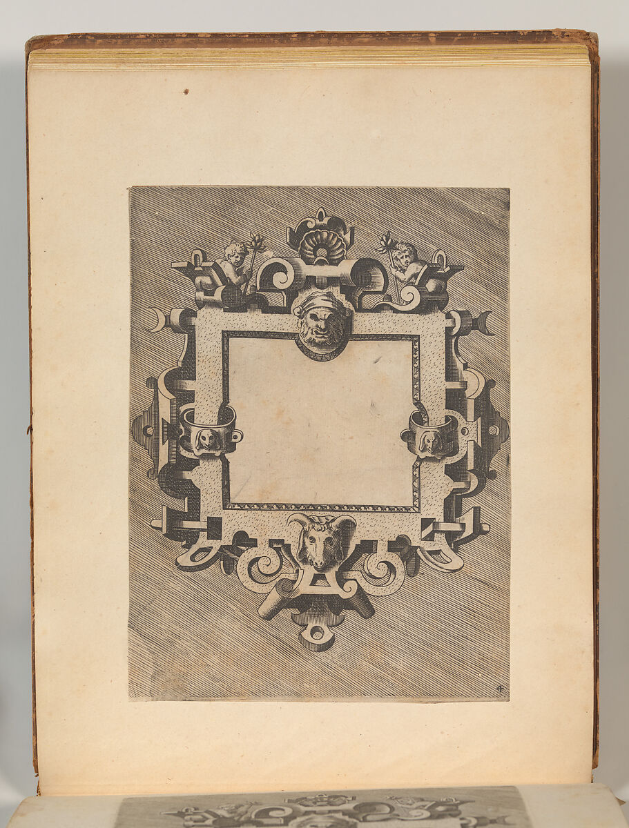 Targhe ed altri ornati di varie e capricciose invenzioni (Cartouches and other ornaments of various and capricious invention, page 32), After Hans Vredeman de Vries (Netherlandish, Leeuwarden 1527–1606 (?)  Antwerp (?)), Etching and engraving 