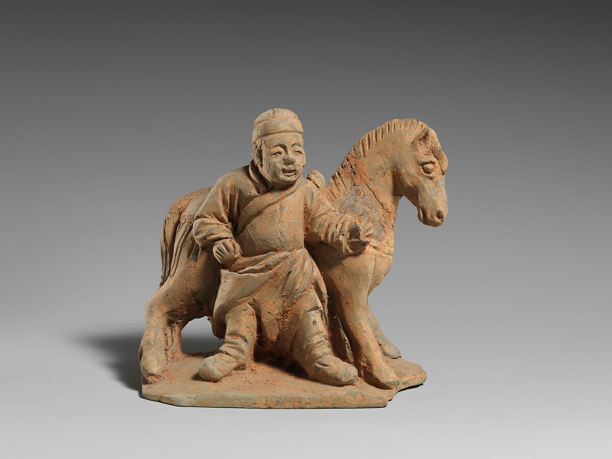 Horse and Groom, Earthenware, China 