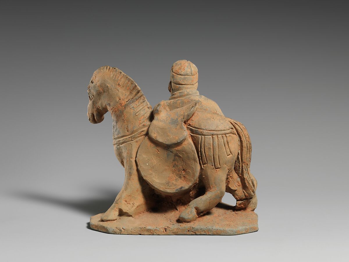Horse and groom, Earthenware, China