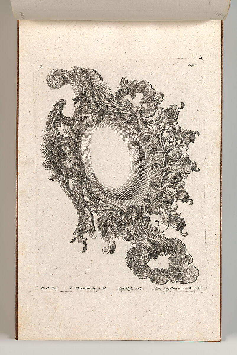 Design for a Cartouche, Plate 3 from 'Allerneueste Façon einiger Schild oder Cartouches', Andreas Hofer (Central European, active Augsburg ca. 1740–60), Etching 