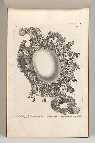 Design for a Cartouche, Plate 3 from 'Allerneueste Façon einiger Schild oder Cartouches'