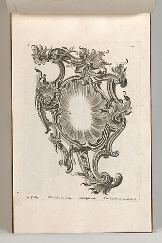 Design for a Cartouche, Plate 4 from 'Allerneueste Façon einiger Schild oder Cartouches'