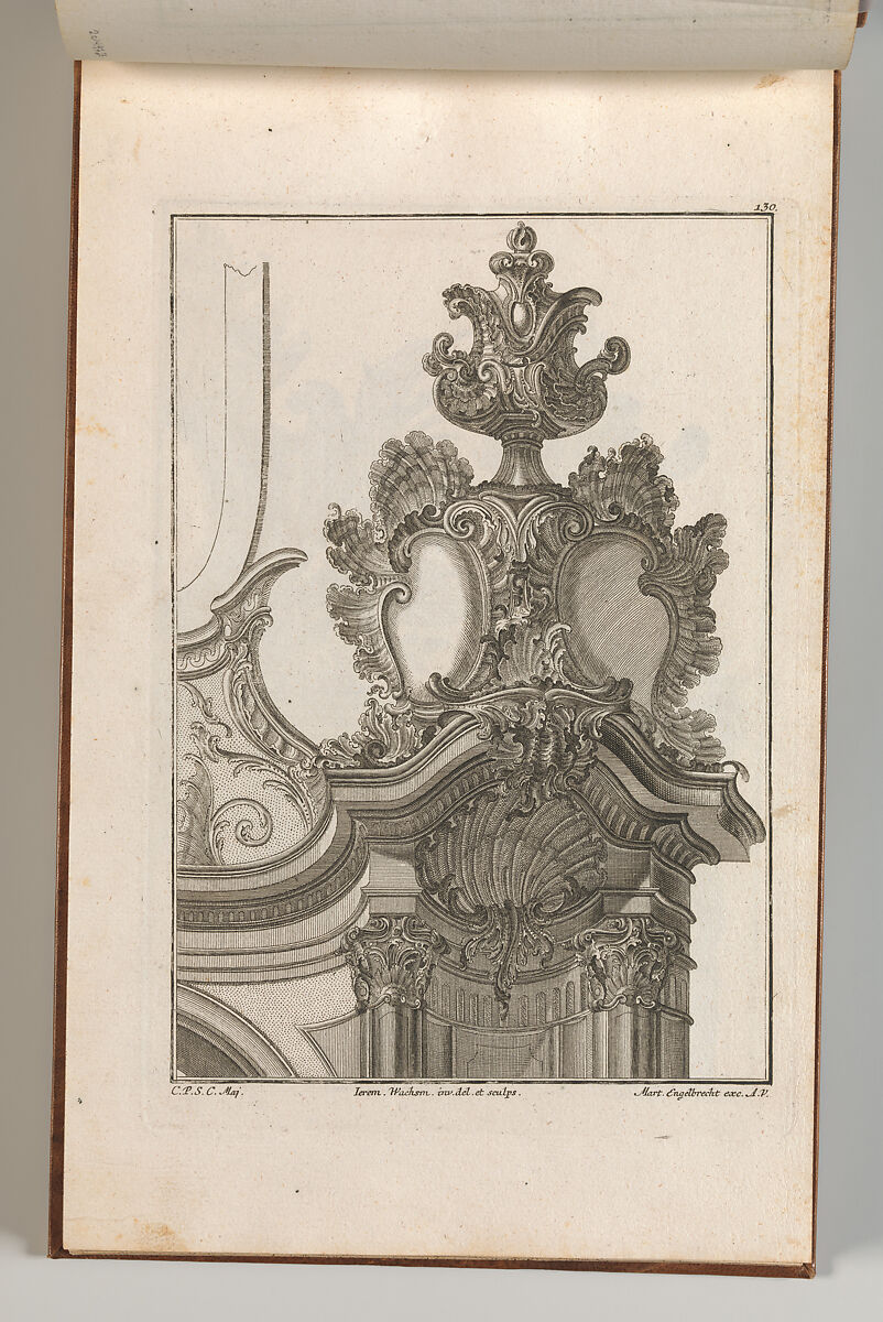 Suggestion for the Decoration of Top Right Side of Portal, Plate 2 from 'Allerneueste Façon von Auszierungen zu Portalen', Jeremias Wachsmuth (German, 1712–1771), Etching 