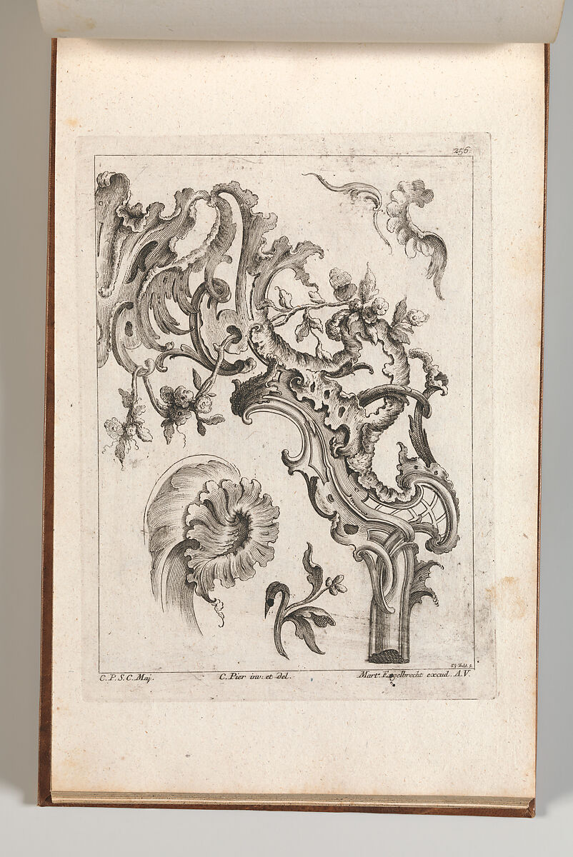 Various Designs for Rocaille Ornaments, Plate 3  from an Untitled Series of Rocaille Ornaments for Frames, Jacob Gottlieb Thelot (German, Augsburg 1708–1760 Augsburg), Etching 