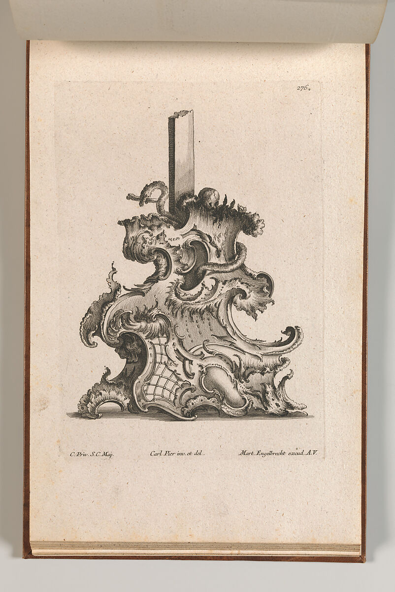 Design for the Base of a Crucifix, Plate 3 from: 'Neü inventierte Crucifix= Stöcke', Jacob Gottlieb Thelot (German, Augsburg 1708–1760 Augsburg), Etching 