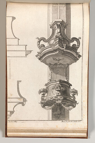 Design for a Pulpit, Plate 2 from an Untitled Series of Pulpit Designs