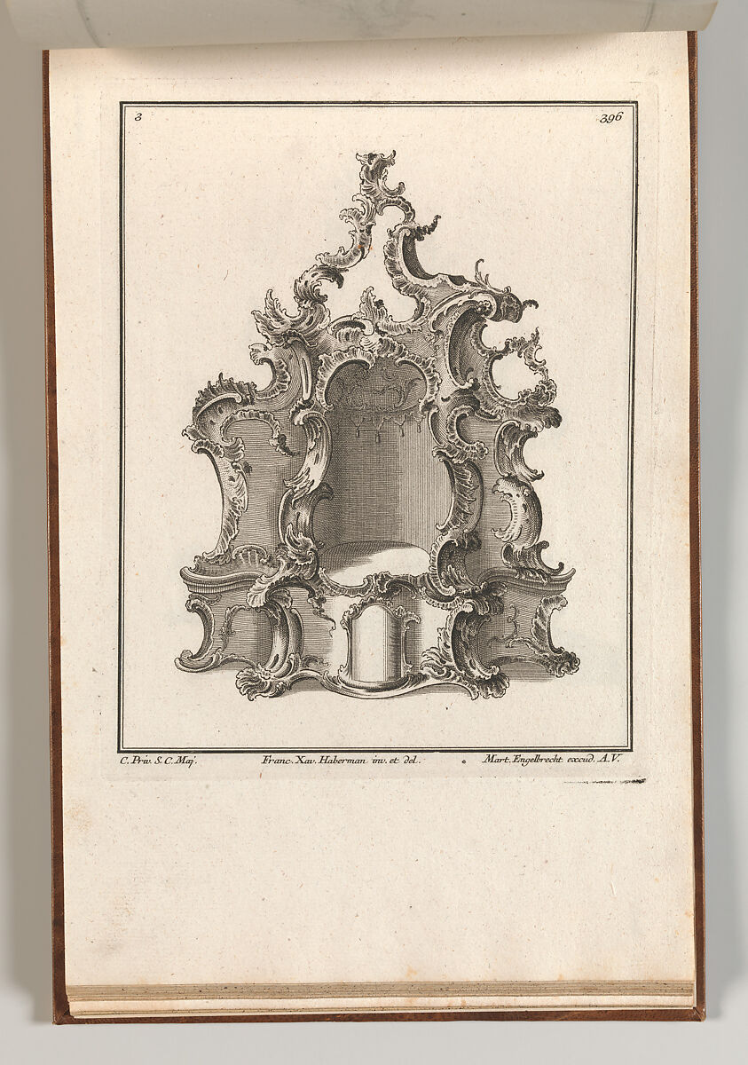 Design for a Tabernacle, Plate 3 from the series 'Tabernacle', Franz Xavier Habermann (German, Habelschwerdt, Glatz 1721–1796 Augsburg), Etching 
