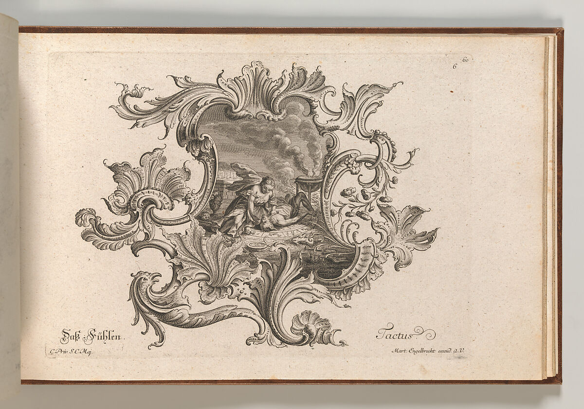 Design for a Cartouche, Plate 6 from 'Neu Inventierte auf die artigste Facon Sehr nutzliche Schild.', After Johannes Rumpp (Central European, active Augsburg ca. 1730-1750), Etching 