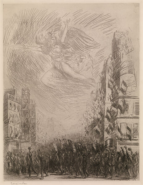 Mobilization or La Marseillaise, Théophile-Alexandre Steinlen  French, born Switzerland, Etching