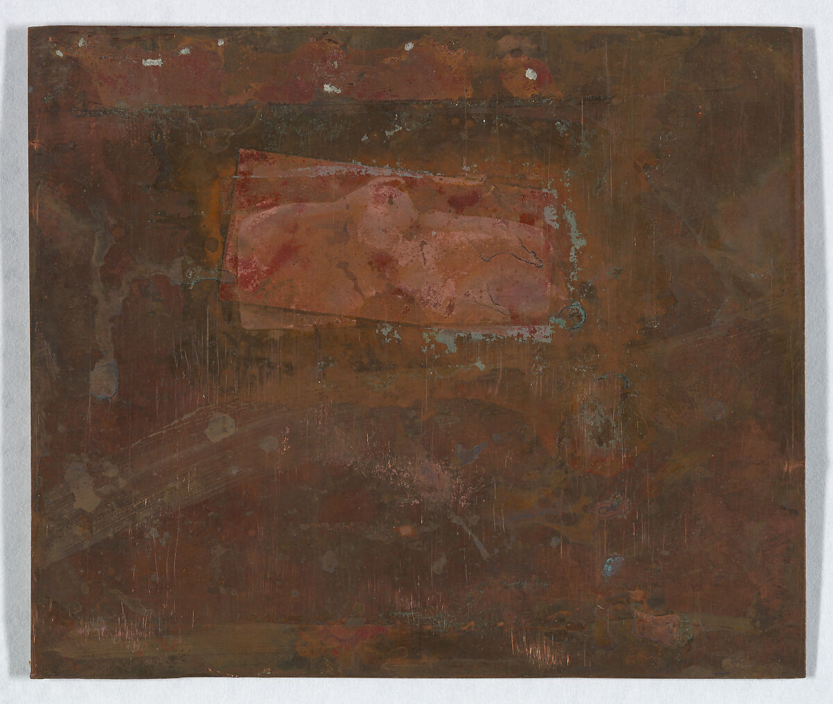 Temple and Date Palms, Philae (236. Philé T. découvert et P. dattiers), Joseph-Philibert Girault de Prangey (French, 1804–1892), Daguerreotype