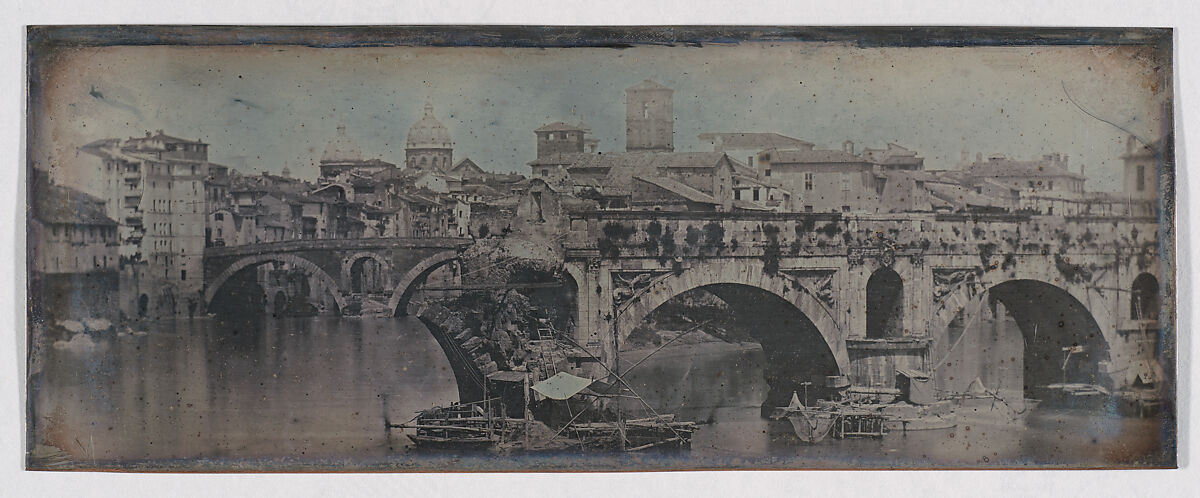 Ponte Rotto (Pons Aemilius), Rome (31. Rome. 1842. Ponte Rotto.), Joseph-Philibert Girault de Prangey (French, 1804–1892), Daguerreotype 