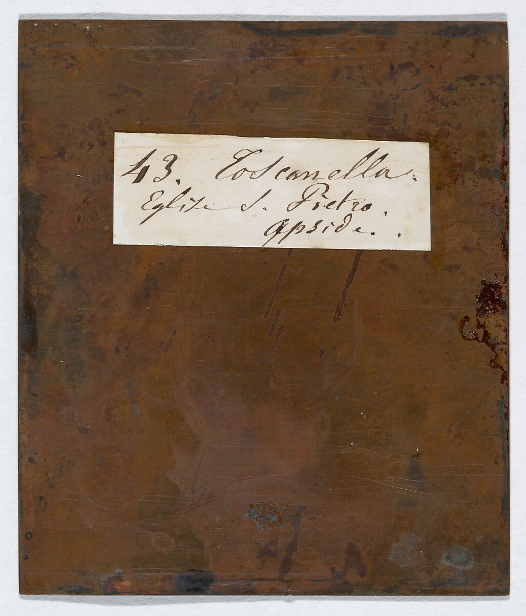 Apse, Basilica San Pietro, Toscanella (Tuscania) (43. Toscanella. Eglise de S. Pietro. Apside.), Joseph-Philibert Girault de Prangey (French, 1804–1892), Daguerreotype