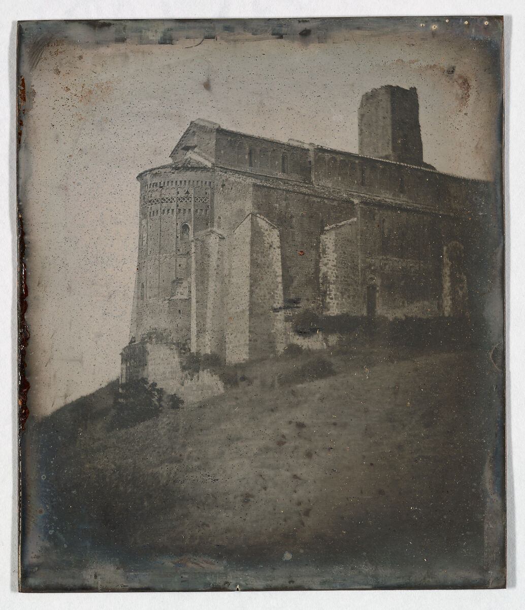 Apse, Basilica San Pietro, Toscanella (Tuscania) (43. Toscanella. Eglise de S. Pietro. Apside.), Joseph-Philibert Girault de Prangey (French, 1804–1892), Daguerreotype 