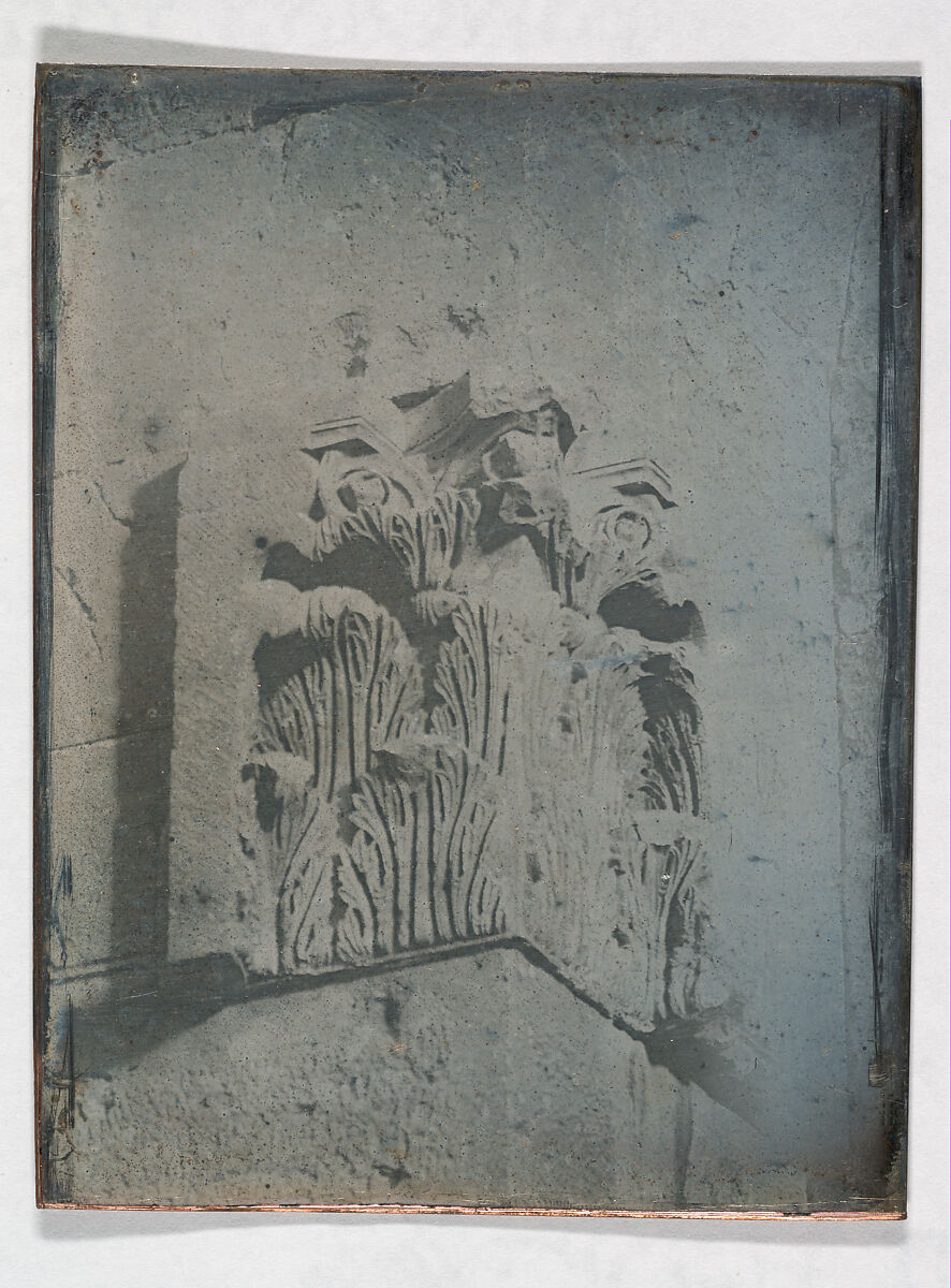 Capital, near the Jaffa Gate, Jerusalem (184. Jerusalem, près de la porte de Jaffa. chap.), Joseph-Philibert Girault de Prangey (French, 1804–1892), Daguerreotype 