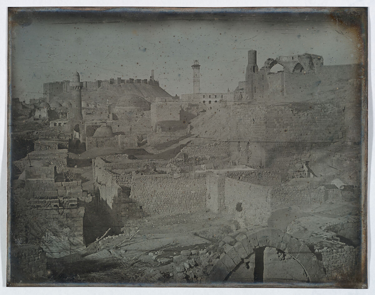 Aleppo, Viewed from the Antioch Gate (252. Alep. 1844. Prise de Bab Antakieh. (publiée)), Joseph-Philibert Girault de Prangey (French, 1804–1892), Daguerreotype 