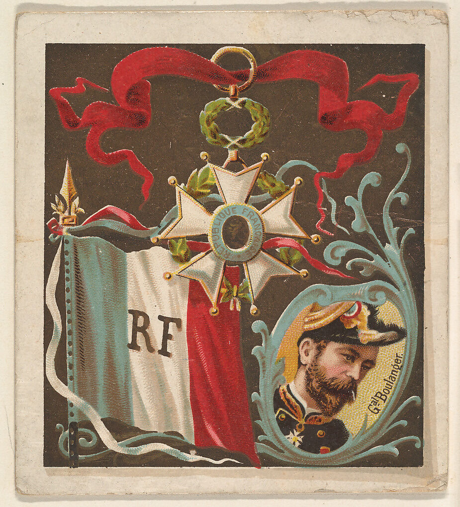 France, from the International Cards series (N238), issued by Kinney Bros., Issued by Kinney Brothers Tobacco Company, Commercial color lithograph 