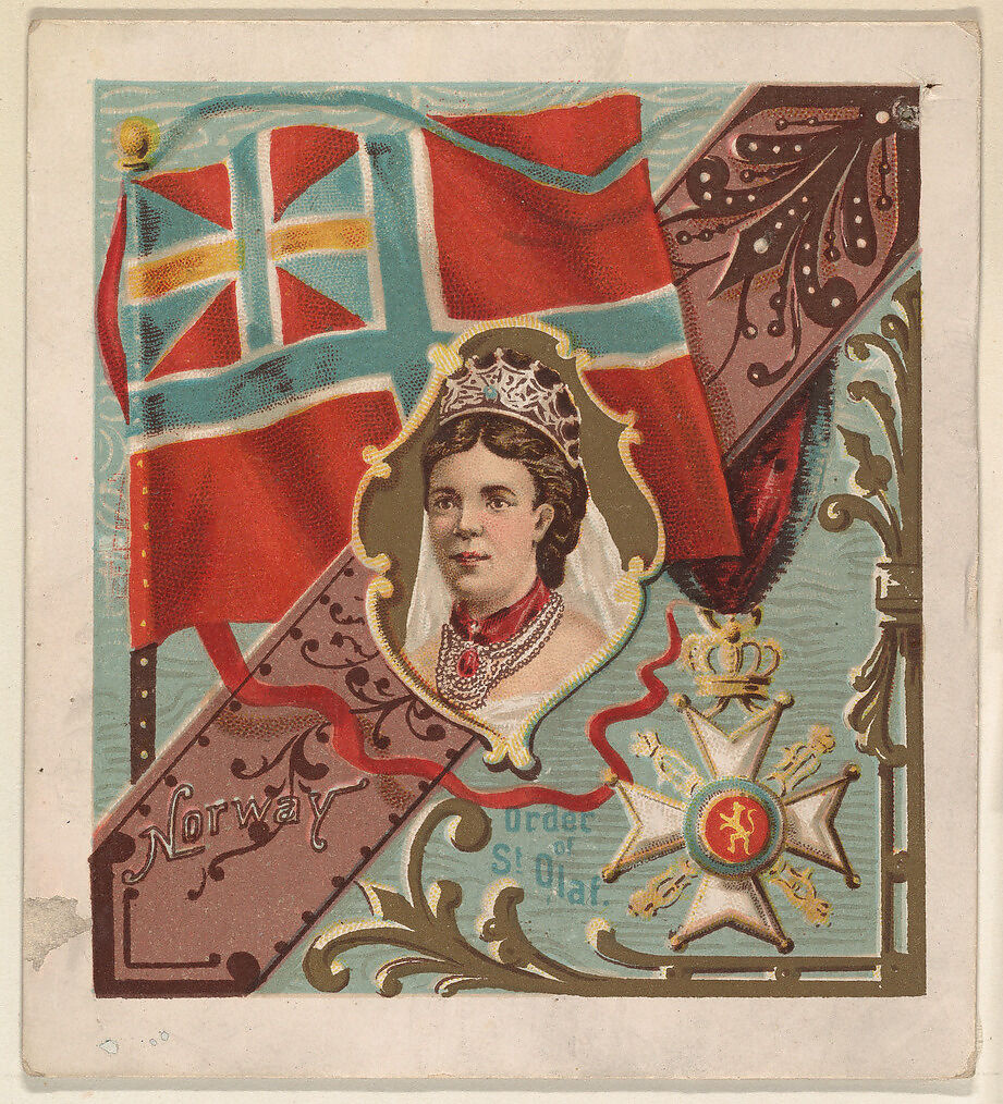 Norway, from the International Cards series (N238), issued by Kinney Bros., Issued by Kinney Brothers Tobacco Company, Commercial color lithograph 