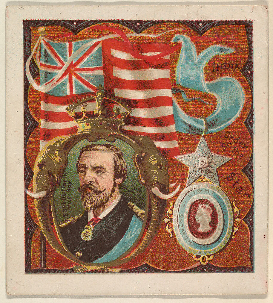India, from the International Cards series (N238), issued by Kinney Bros., Issued by Kinney Brothers Tobacco Company, Commercial color lithograph 