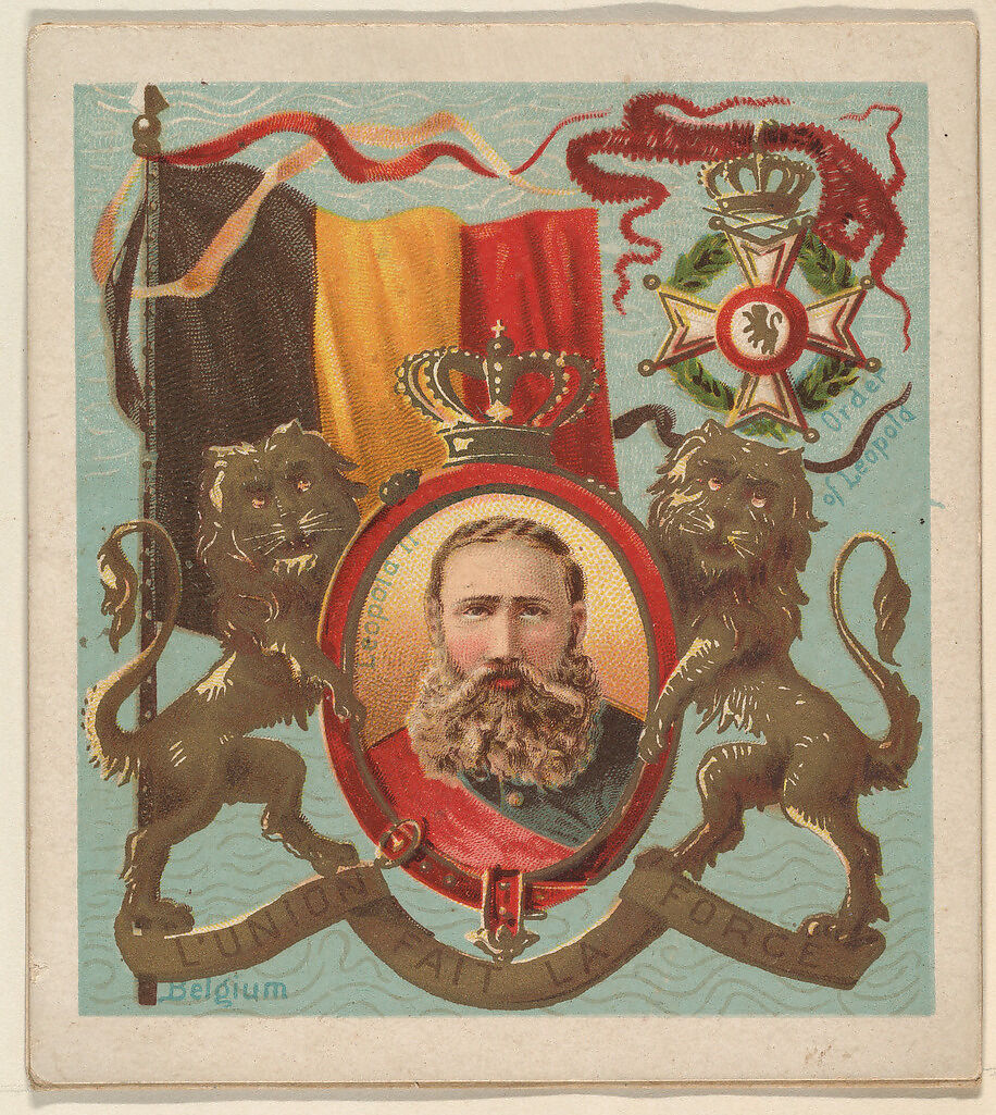 Belgium, from the International Cards series (N238), issued by Kinney Bros., Issued by Kinney Brothers Tobacco Company, Commercial color lithograph 