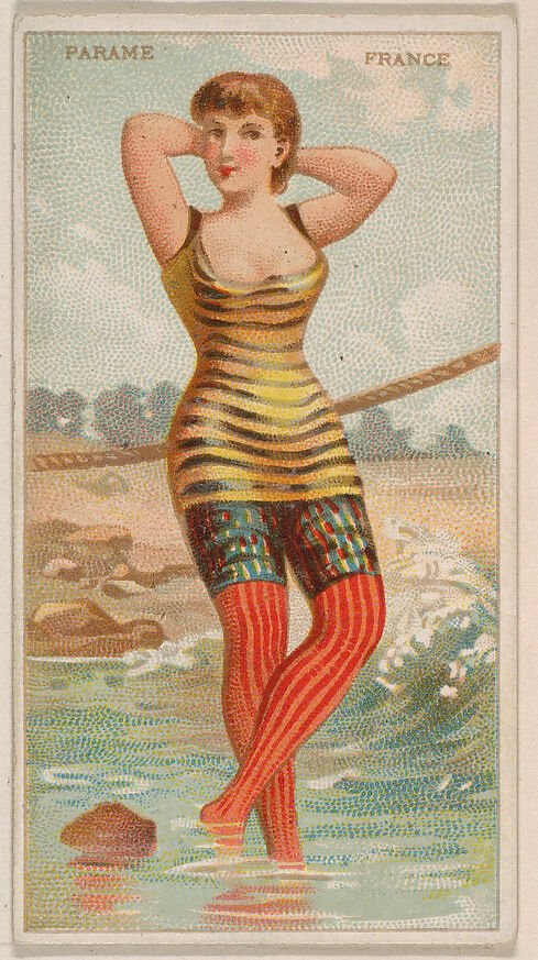 Parame, France, from the Surf Beauties series (N232), issued by Kinney Bros., Issued by Kinney Brothers Tobacco Company, Commercial color lithograph 