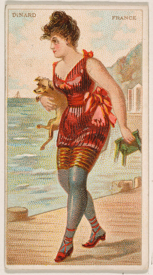 Dinard, France, from the Surf Beauties series (N232), issued by Kinney Bros., Issued by Kinney Brothers Tobacco Company, Commercial color lithograph 