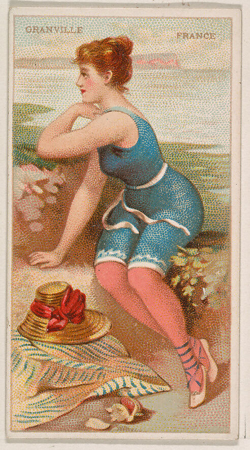 Granville, France, from the Surf Beauties series (N232), issued by Kinney Bros., Issued by Kinney Brothers Tobacco Company, Commercial color lithograph 