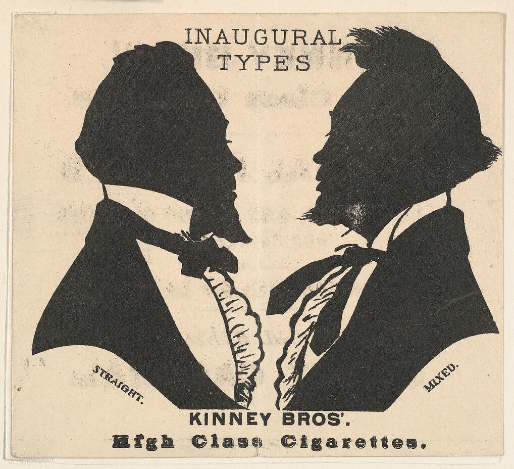 Straight/ Mixed, from the Inaugural Types series (N237), issued by Kinney Bros., Issued by Kinney Brothers Tobacco Company, Commercial lithograph