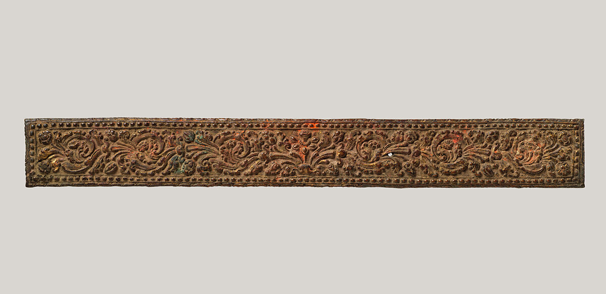 Manuscript Cover with Four Vidyadevis Accompanied by a Protective Deity, Distemper on wood; repoussé gilt-copper cover, Nepal (Kathmandu Valley)