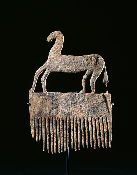 Horse comb, Unrecorded Haudenosaunee (Seneca) artist, Moose or elk antler, Haudenosaunee (Seneca) 