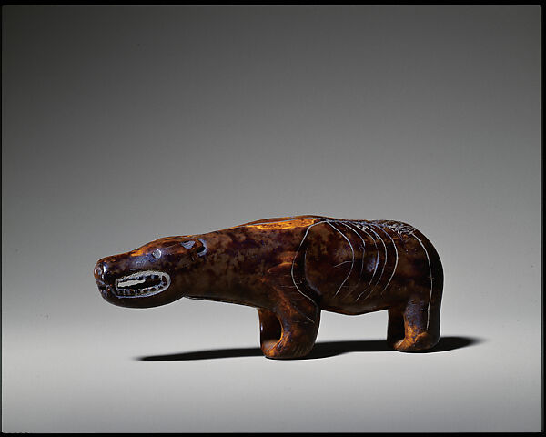 Polar bear effigy, Unrecorded Ipiutak artist, Ivory, Ipiutak 