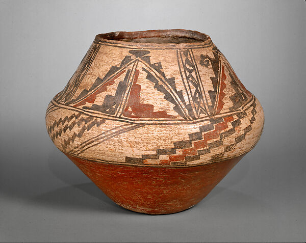 Jar, Unrecorded Ashiwi (Zuni) artist, Clay, pigments, Ashiwi (Zuni) 