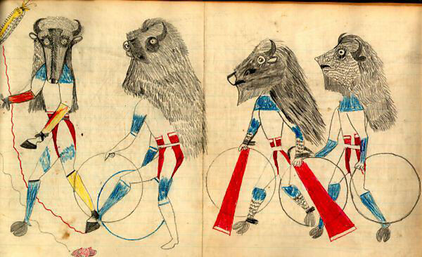 Drawing book: Buffalo Dreamers ceremony