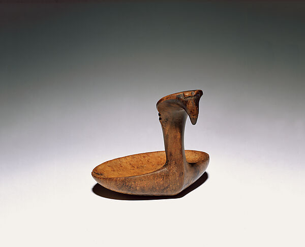 Bird effigy ladle, Unrecorded Haudenosaunee (Seneca) artist, Ash burl, Haudenosaunee (Seneca) 