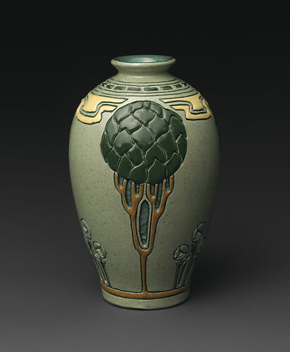 Della Robbia vase with trees