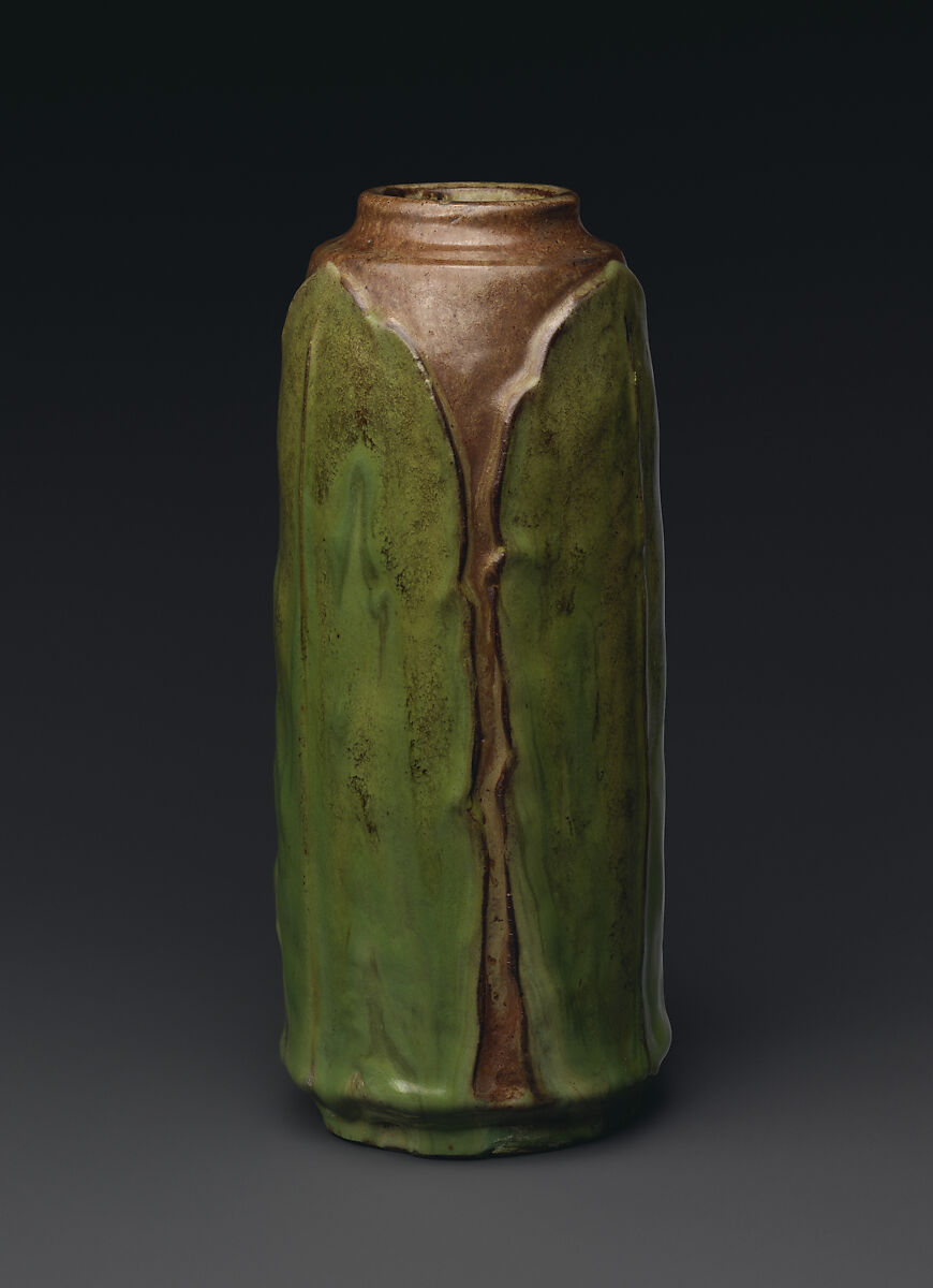 Vase, William J. Walley (1852–1919), Earthenware, American 