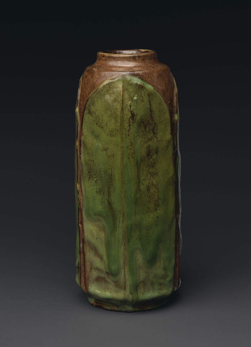 Vase, William J. Walley (1852–1919), Earthenware, American
