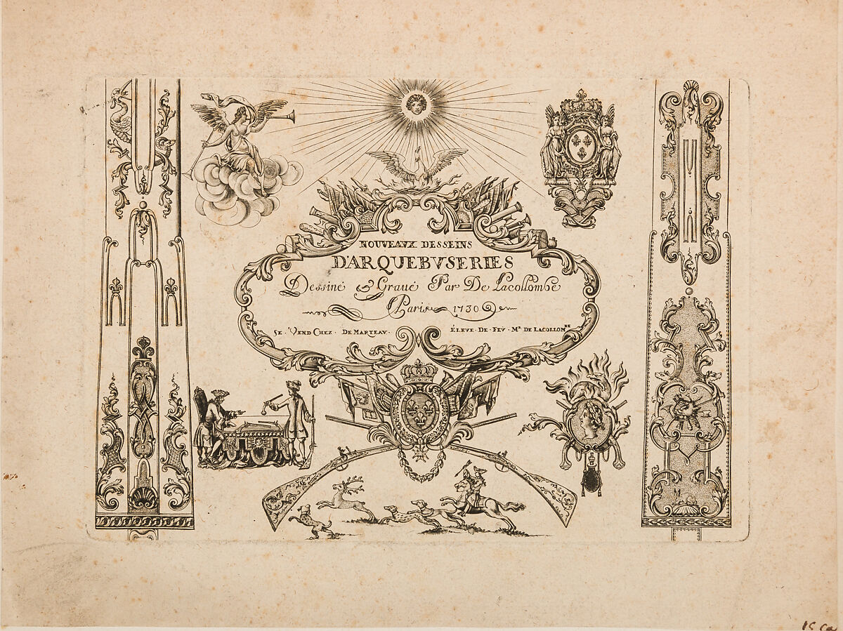 Nouveavx Desseins D'Arquebvseries, De Lacollombe (French, Paris, active ca. 1702–ca. 1736), Engravings, French, Paris 