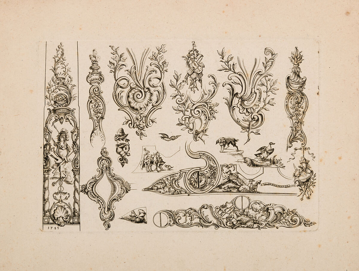 Nouveavx Desseins D'Arquebvseries, De Lacollombe (French, Paris, active ca. 1702–ca. 1736), Engravings, French, Paris