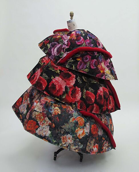 Ensemble, Comme des Garçons (Japanese, founded 1969), (a) polyester, nylon, cotton, silk, wool, triacetate, polyurethane, metal; (b, c) cotton, acetate, nylon; (d, e) cotton, acrylic, polyester, plastic (synthetic rubber), Japanese