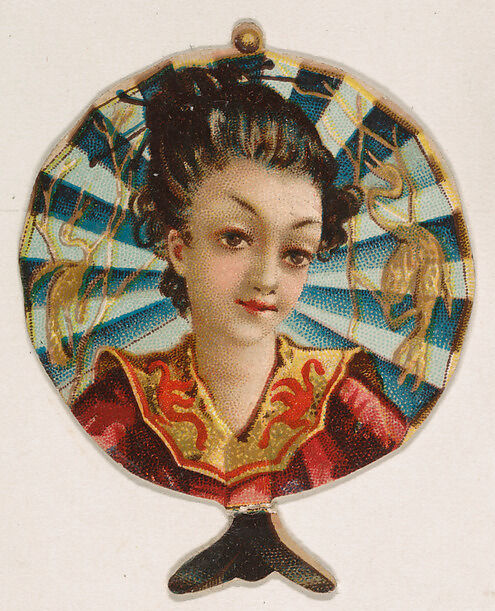 Firescreen with Japanese design, from the Novelties series (N228, Type 3) issued by Kinney Bros., Issued by Kinney Brothers Tobacco Company, Commercial color lithograph 