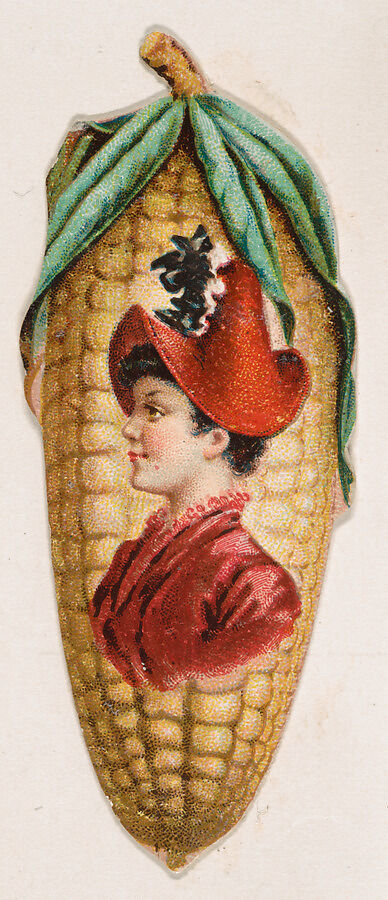 Ear of Corn, from the Novelties series (N228, Type 3) issued by Kinney Bros., Issued by Kinney Brothers Tobacco Company, Commercial color lithograph 