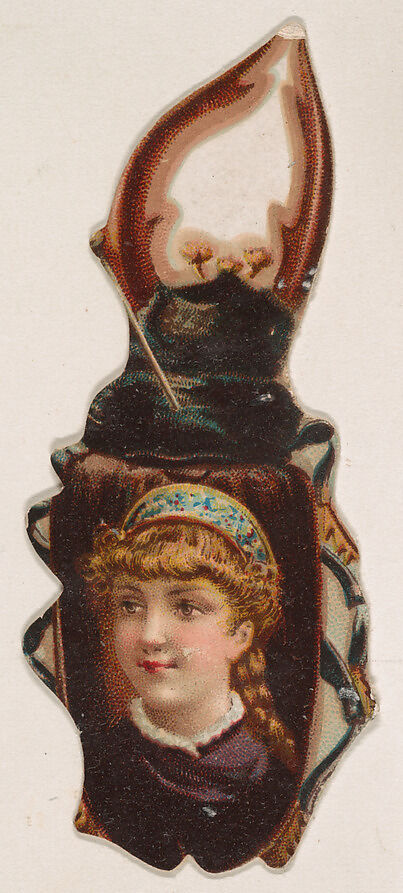 Beetle, from the Novelties series (N228, Type 3) issued by Kinney Bros., Issued by Kinney Brothers Tobacco Company, Commercial color lithograph 